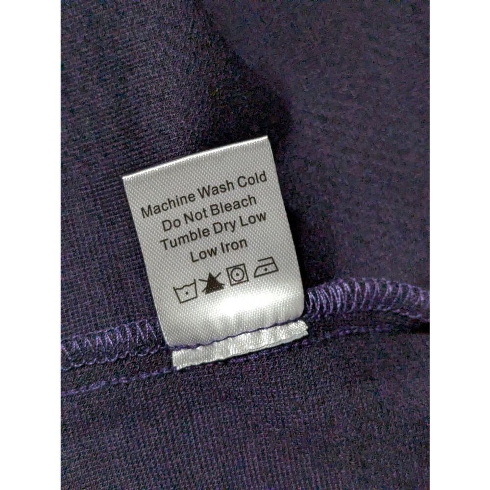 Tuckernuck Flannel Shirt Large Purple Black Buffalo Check Plaid Western Yoke NWT - Picture 13 of 15